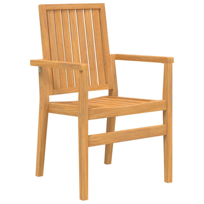 Stablebare hagestoler 4 stk 56,5x57,5x91 cm heltre teak