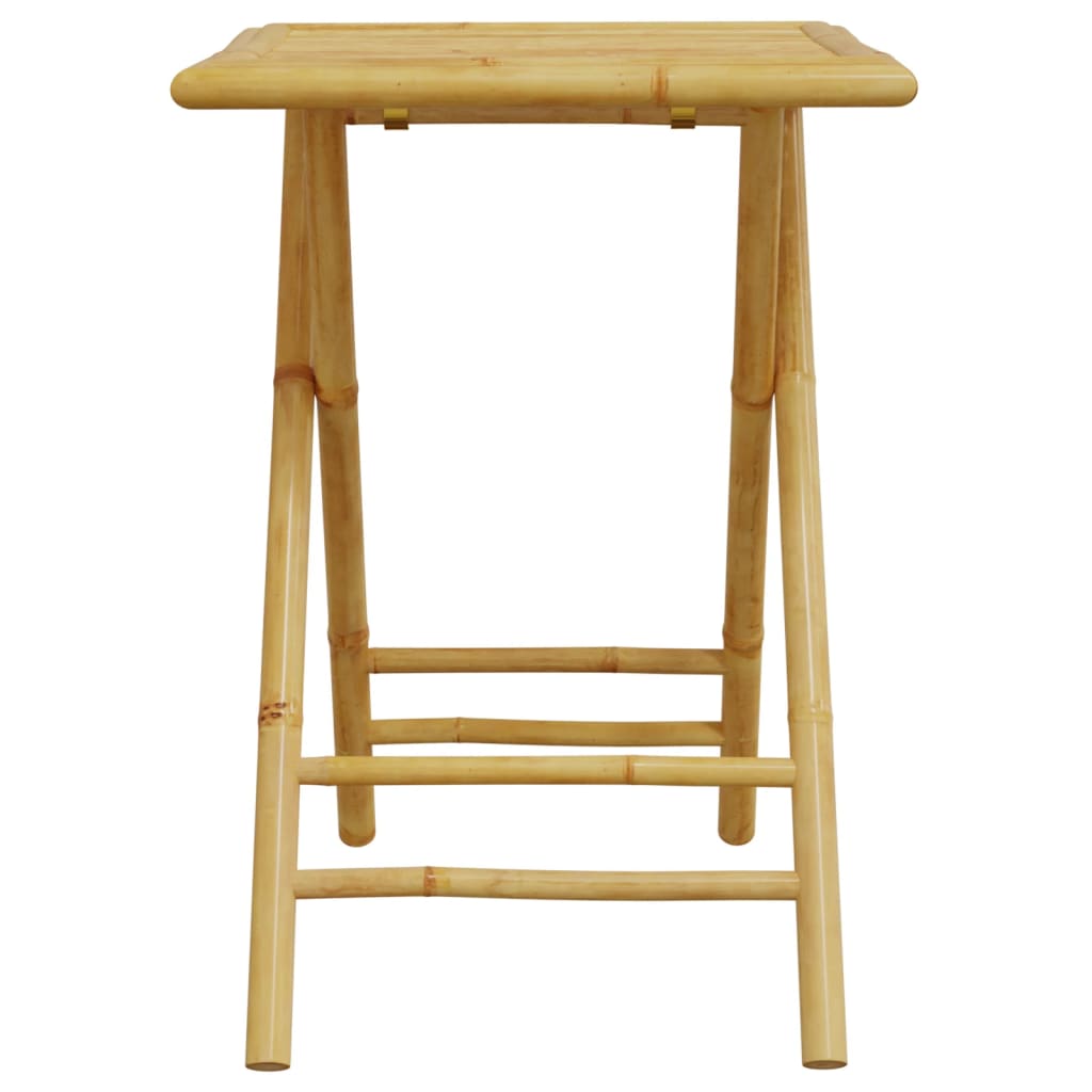 Sammenleggbart hagebord 55x55x75 cm bambus