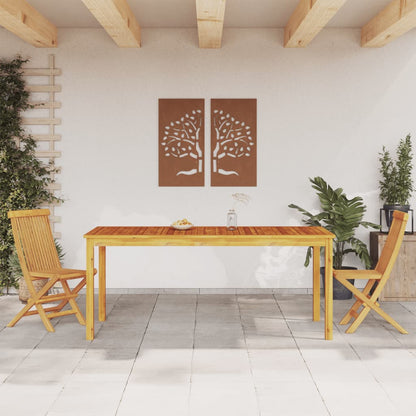 Utendørs spisebord 180x90x75 cm heltre akasie