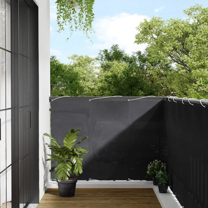 Balkongskjerm antrasitt 120x700 cm 100% polyester oxford