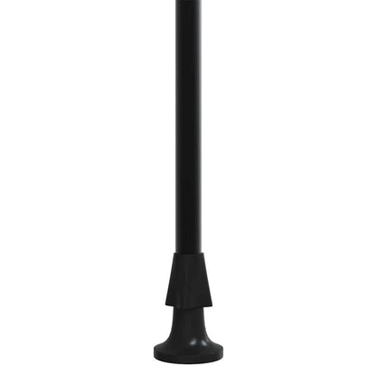 Uttrekkbar markise antrasitt 400x150 cm stoff og stål