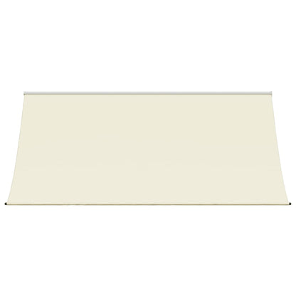 Uttrekkbar markise kremhvit 300x150 cm stoff og stål