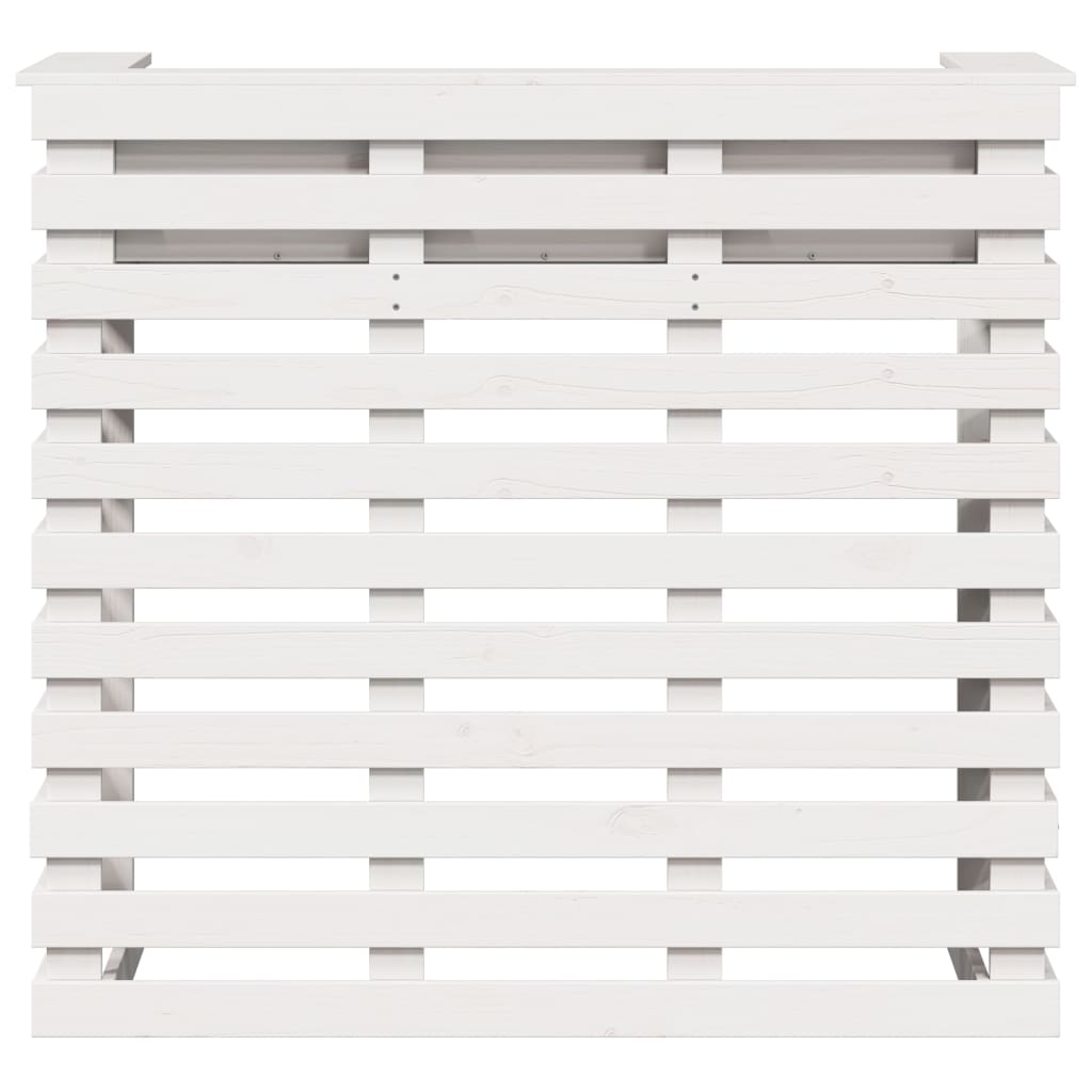 Utendørs barbord hvit 113,5x50x103 cm heltre furu