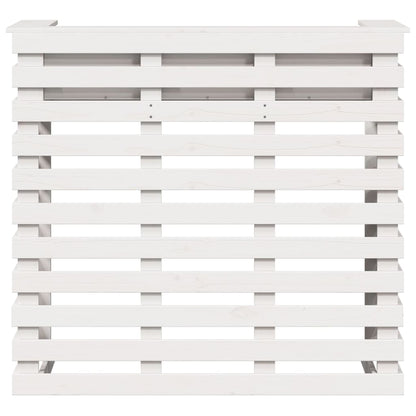 Utendørs barbord hvit 113,5x50x103 cm heltre furu
