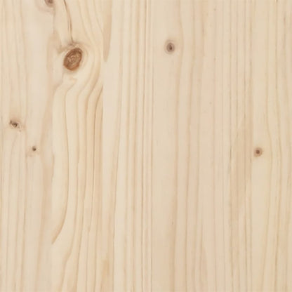 Utendørs barbord med tak 112,5x57x195,5 cm heltre furu
