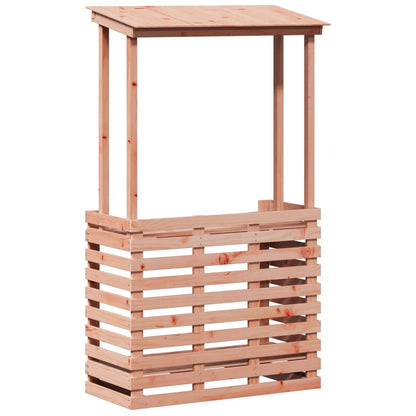 Utendørs barbord med tak 112,5x57x195,5 cm heltre furu