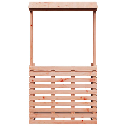 Utendørs barbord med tak 112,5x57x195,5 cm heltre furu