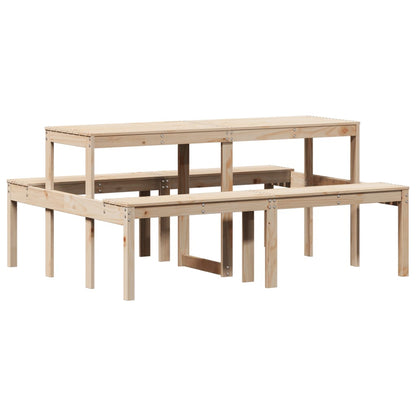 Piknikbord 160x134x75 cm heltre furu