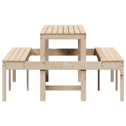 Piknikbord 160x134x75 cm heltre furu