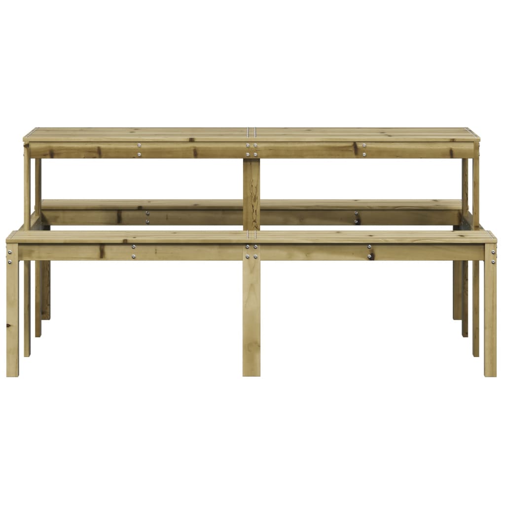 Piknikbord 160x134x75 cm impregnert furu