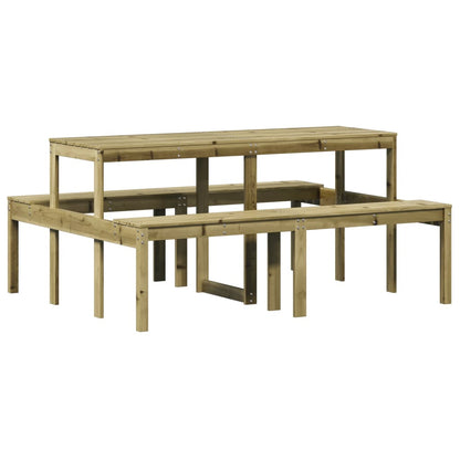 Piknikbord 160x134x75 cm impregnert furu