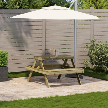 Piknikbord 105x134x75 cm impregnert furu