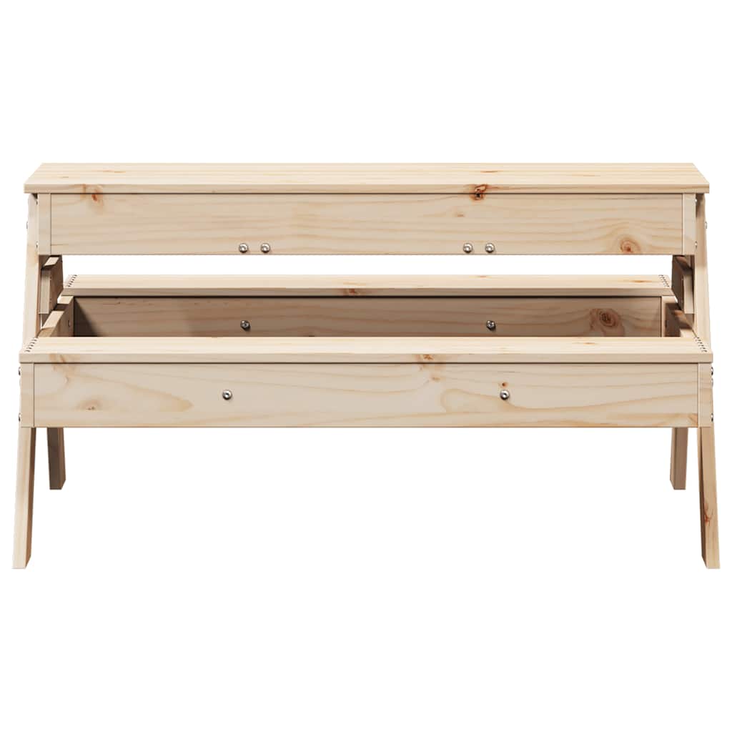 Piknikbord med sandkasse for barn heltre furu