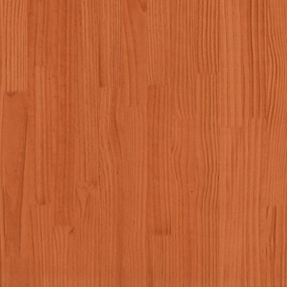 Utendørs barbord med tak voksbrun 112,5x57x195,5 cm heltre furu