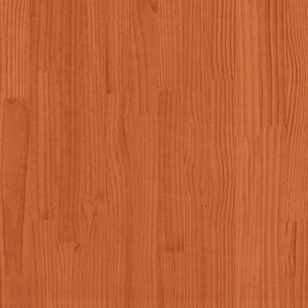 Piknikbord voksbrun 110x134x75 cm heltre furu