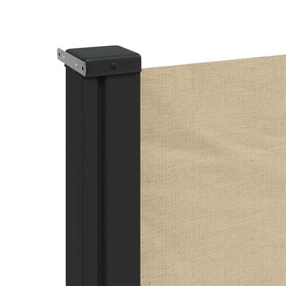 Uttrekkbar sidemarkise beige 140x300 cm