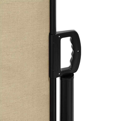 Uttrekkbar sidemarkise beige 140x300 cm
