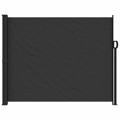 Uttrekkbar sidemarkise svart 160x300 cm