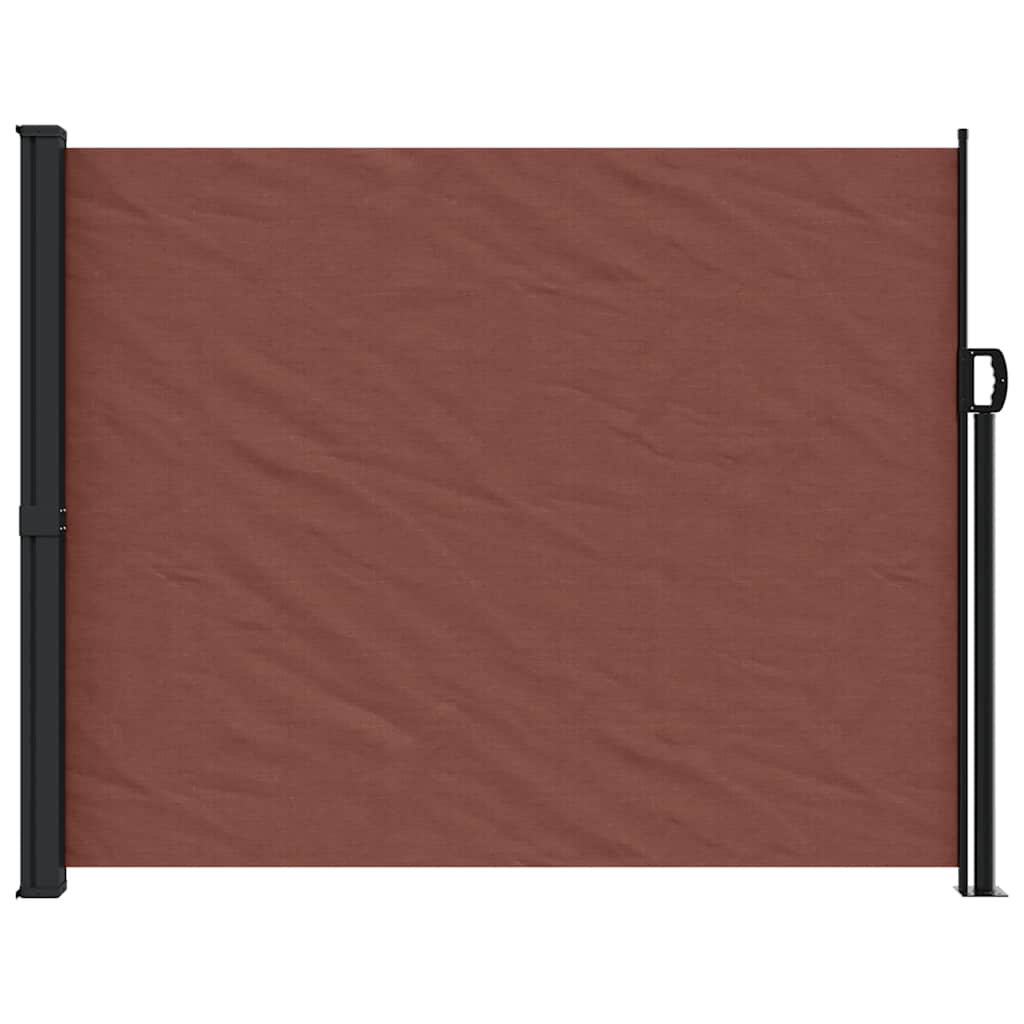 Uttrekkbar sidemarkise brun 160x300 cm