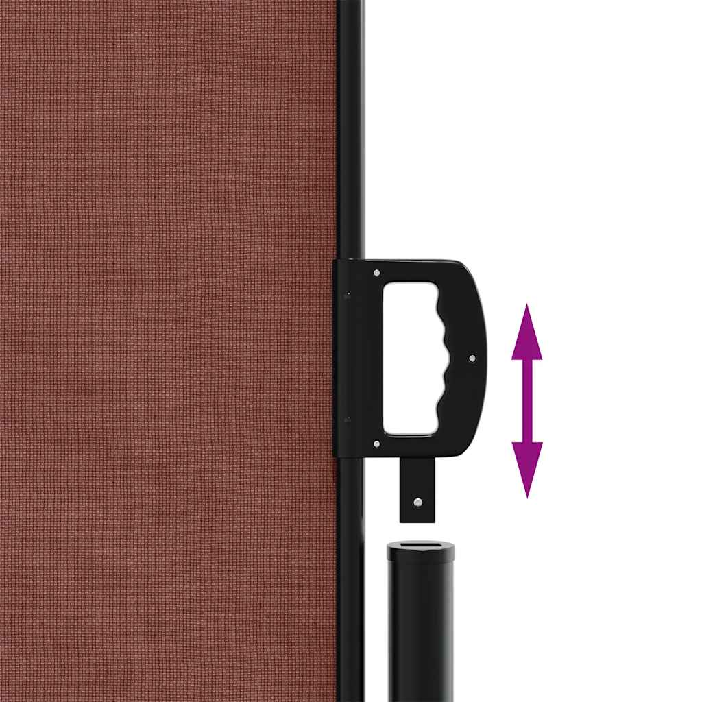Uttrekkbar sidemarkise brun 160x300 cm