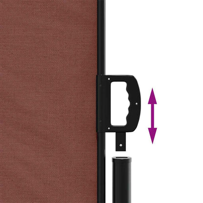 Uttrekkbar sidemarkise brun 160x300 cm