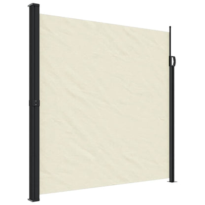 Uttrekkbar sidemarkise kremhvit 200x300 cm