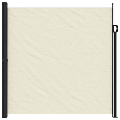 Uttrekkbar sidemarkise kremhvit 200x300 cm