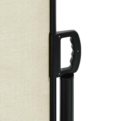 Uttrekkbar sidemarkise kremhvit 200x300 cm