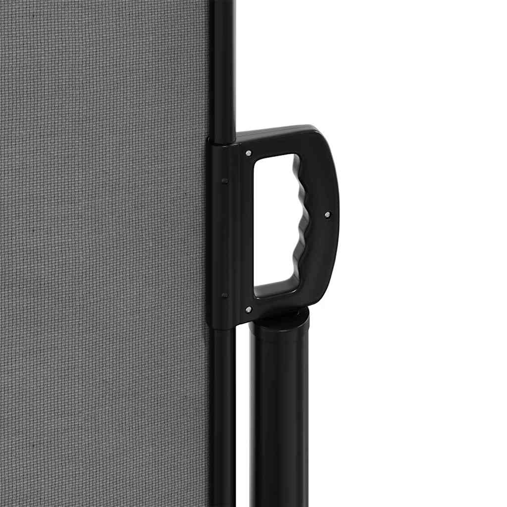 Uttrekkbar sidemarkise antrasitt 140x500 cm