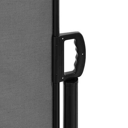 Uttrekkbar sidemarkise antrasitt 140x500 cm