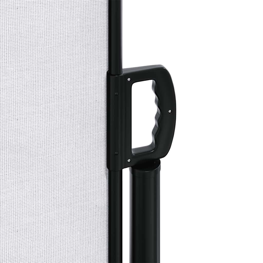 Uttrekkbar sidemarkise hvit 180x500 cm