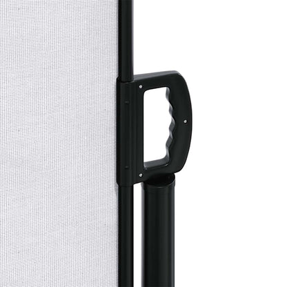 Uttrekkbar sidemarkise hvit 180x500 cm
