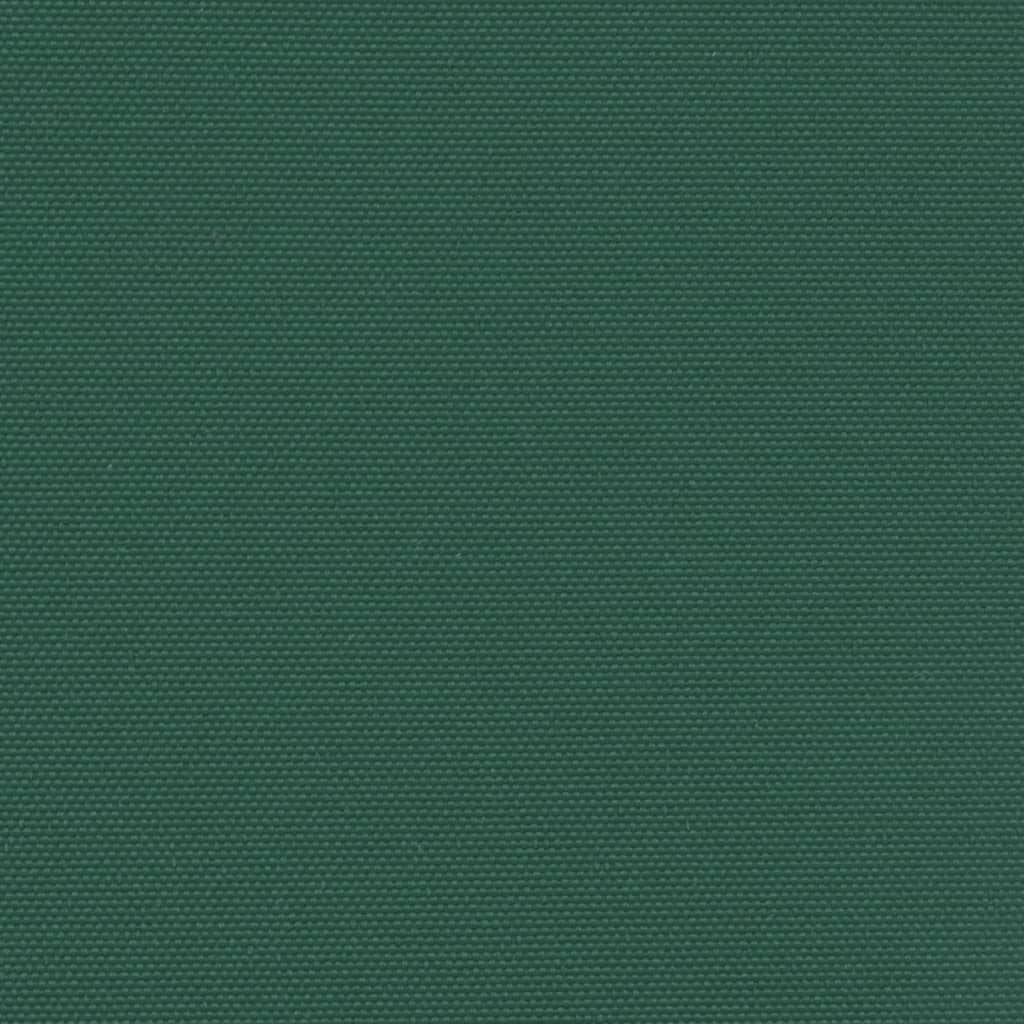 Uttrekkbar sidemarkise mørkegrønn 200x500 cm