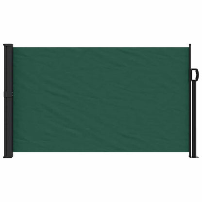 Uttrekkbar sidemarkise mørkegrønn 120x600 cm