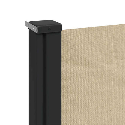 Uttrekkbar sidemarkise beige 160x600 cm