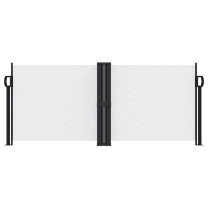 Uttrekkbar sidemarkise 100x1000 cm hvit