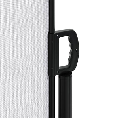 Uttrekkbar sidemarkise 100x1000 cm hvit