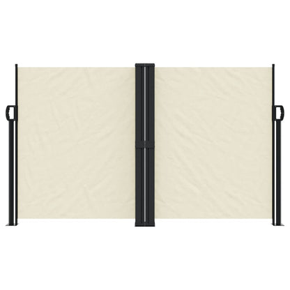 Uttrekkbar sidemarkise 140x1000 cm kremhvit