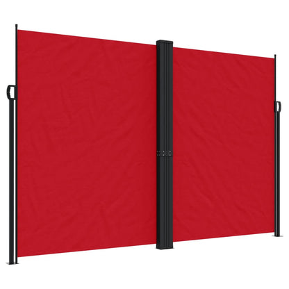 Uttrekkbar sidemarkise 220x1000 cm rød
