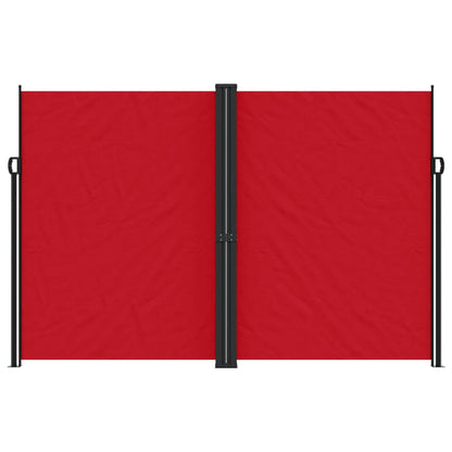 Uttrekkbar sidemarkise 220x1000 cm rød