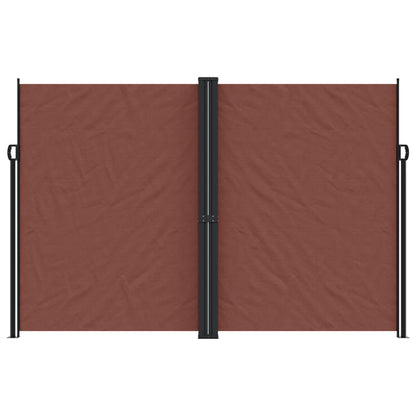 Uttrekkbar sidemarkise 220x1000 cm brun