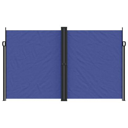 Uttrekkbar sidemarkise blå 200x1200 cm