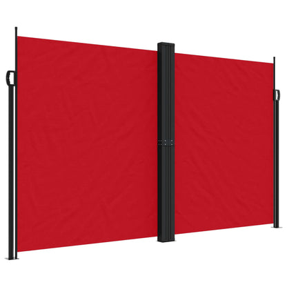 Uttrekkbar sidemarkise 200x1200 cm rød