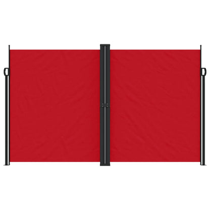 Uttrekkbar sidemarkise 200x1200 cm rød