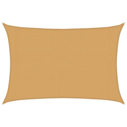 Solseil 160 g/m² rektangulær sand 3x5 m HDPE