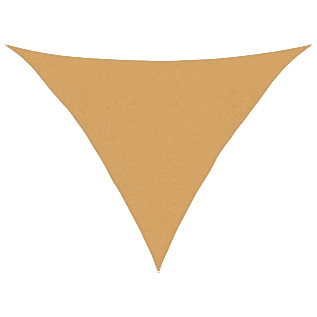 Solseil 160 g/m² trekantet sand 4x4x5,8 m HDPE