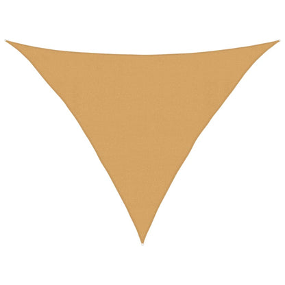 Solseil 160 g/m² trekantet sand 4x4x5,8 m HDPE