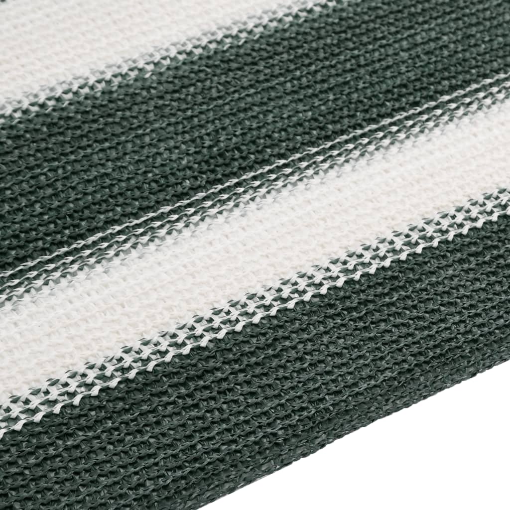 Skjermnett grønn og hvit 1x10 m HDPE 75 g/m²
