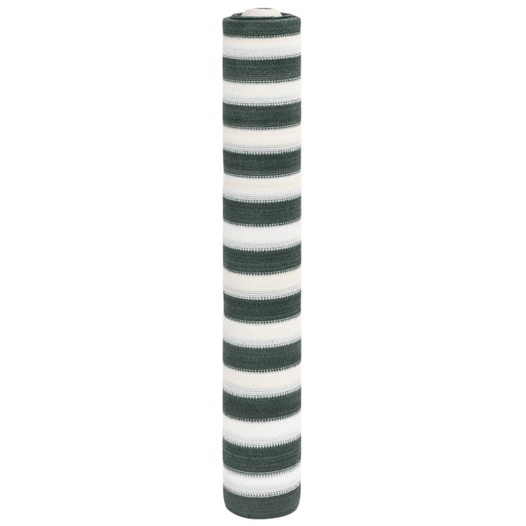 Skjermnett grønn og hvit 1x25 m HDPE 75 g/m²