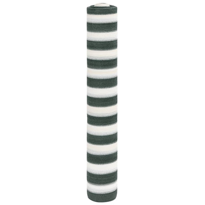 Skjermnett grønn og hvit 1x25 m HDPE 75 g/m²